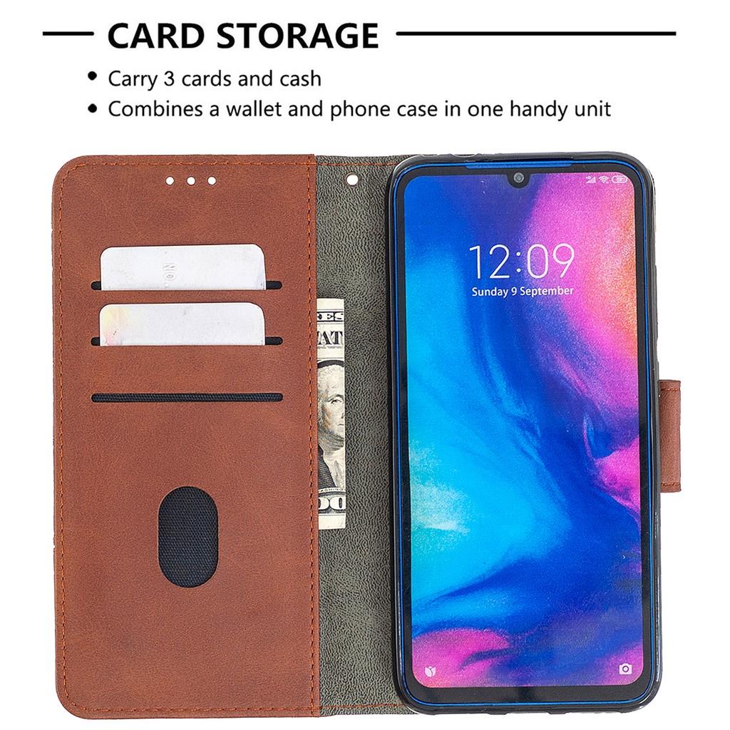 Bao da điện thoại vân cá sấu có nắp lật từ tính dạng ví cho Xiaomi Redmi 9/8 /8A /7/7A /Note 7 /Note 7 Pro /Note 7S