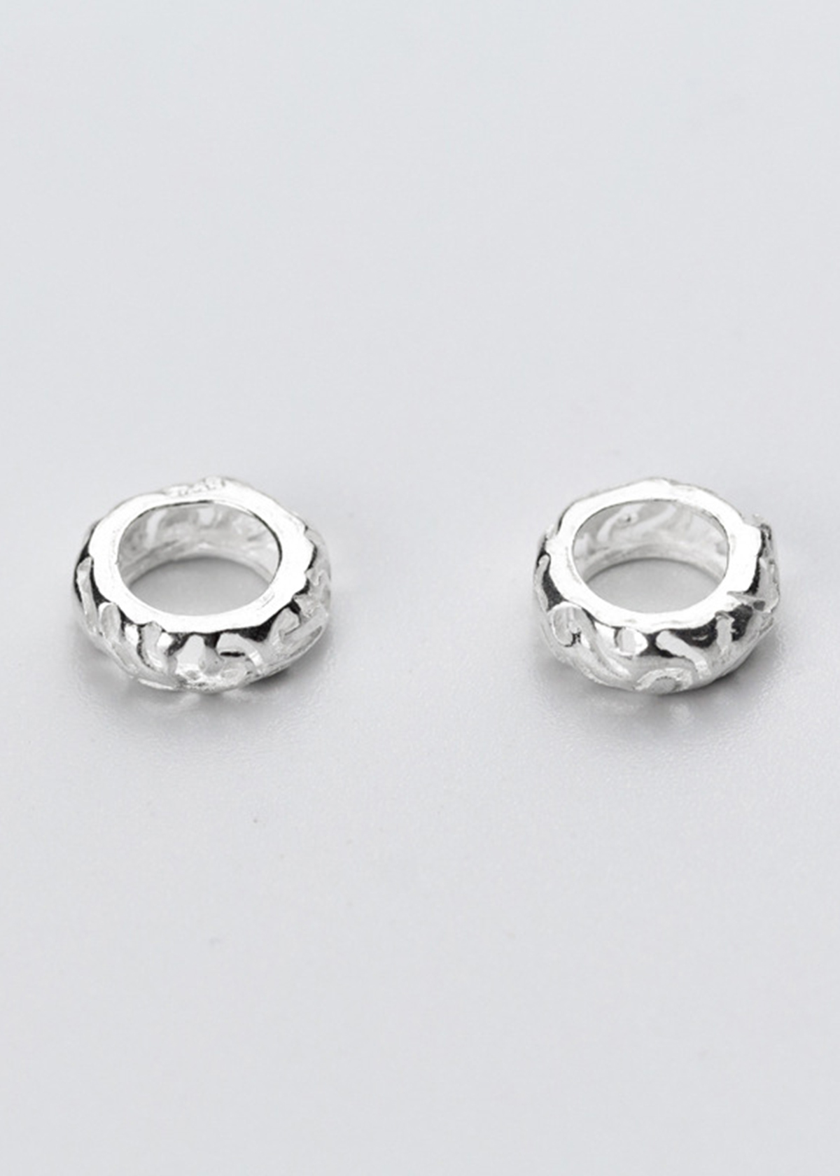 Combo 6 cái charm bạn chặn hạt hoa văn - Ngọc Quý Gemstones