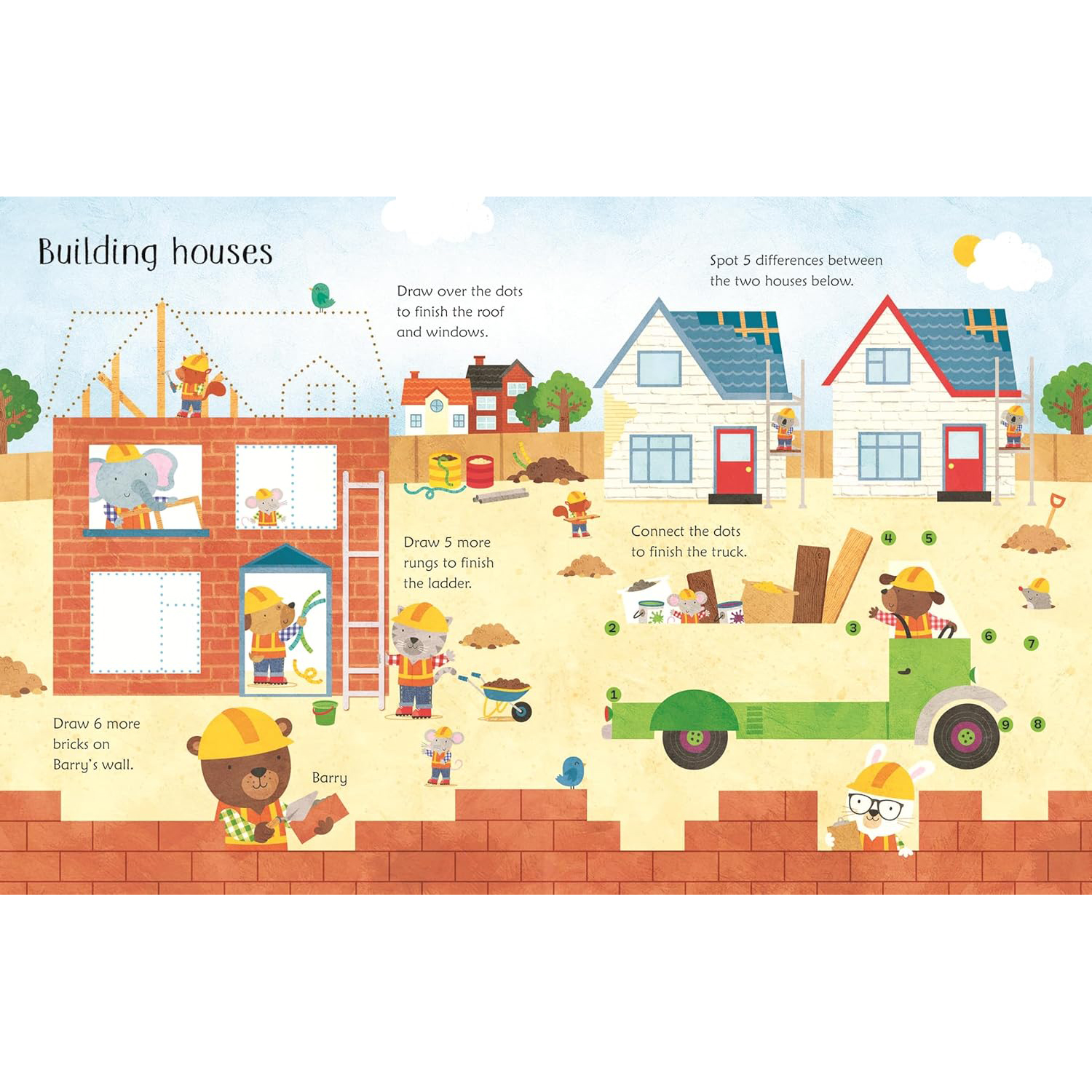 Wipe-Clean: Building Site Activities
