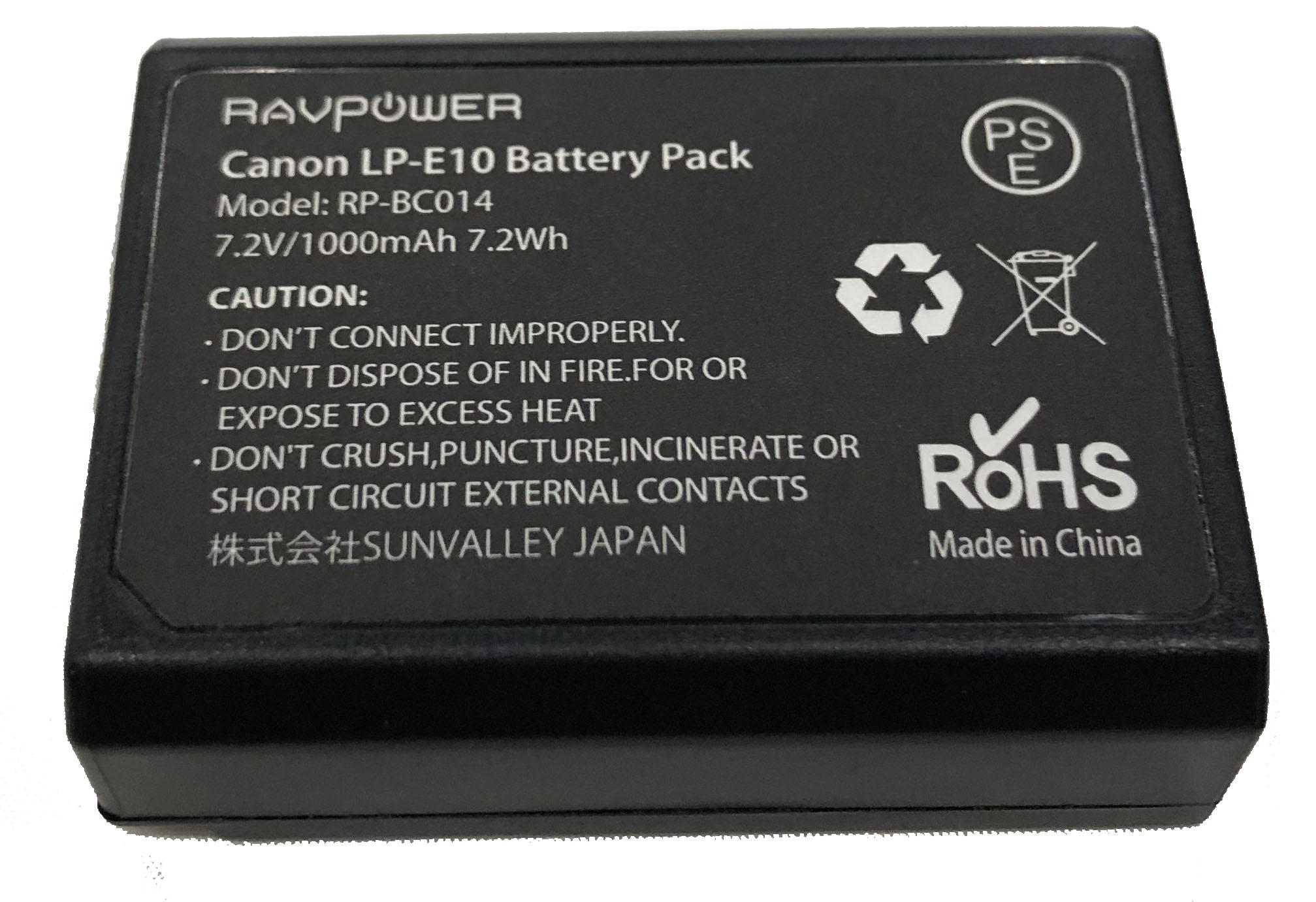 Bộ 2 Pin + Sạc Đôi RAVPower Canon LP-E10 Cho Canon 3000D, 1500D, 1300D, 1200D, 1100D (Hàng Chính Hãng)