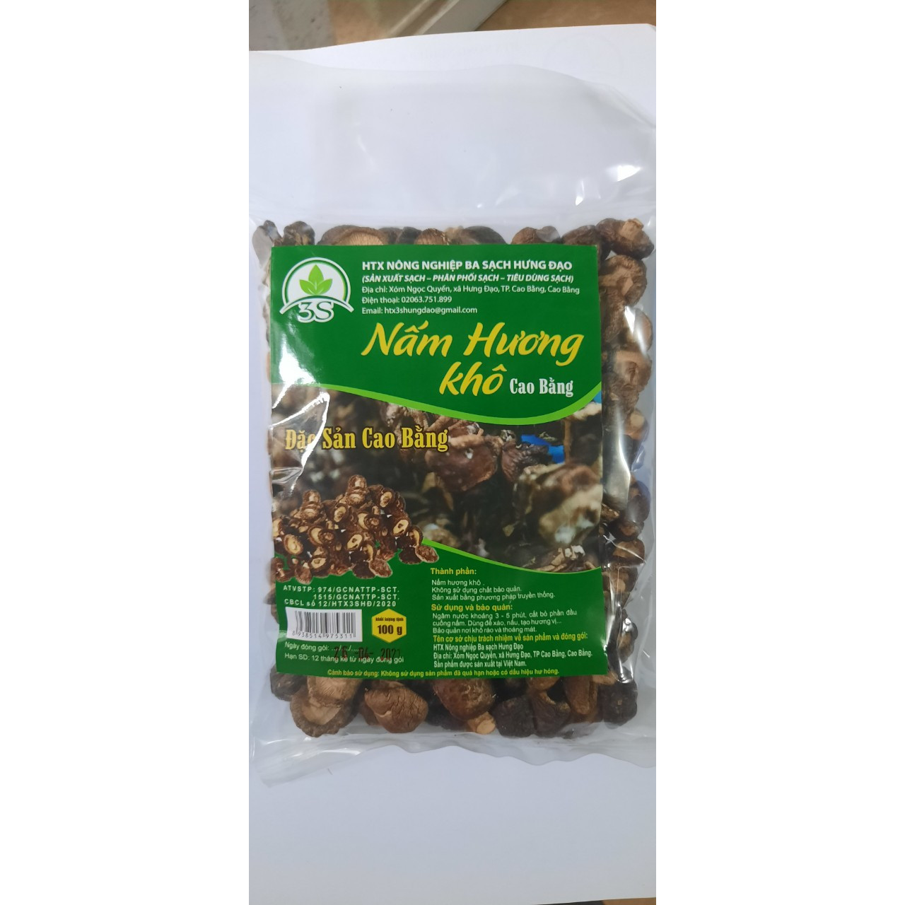 Nấm Hương Khô Cao Bằng 100g