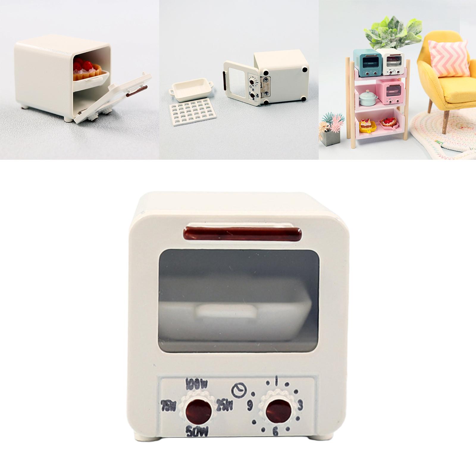 1:12 Dollhouse Microwave House for 1/8 Kitchen Accessory White