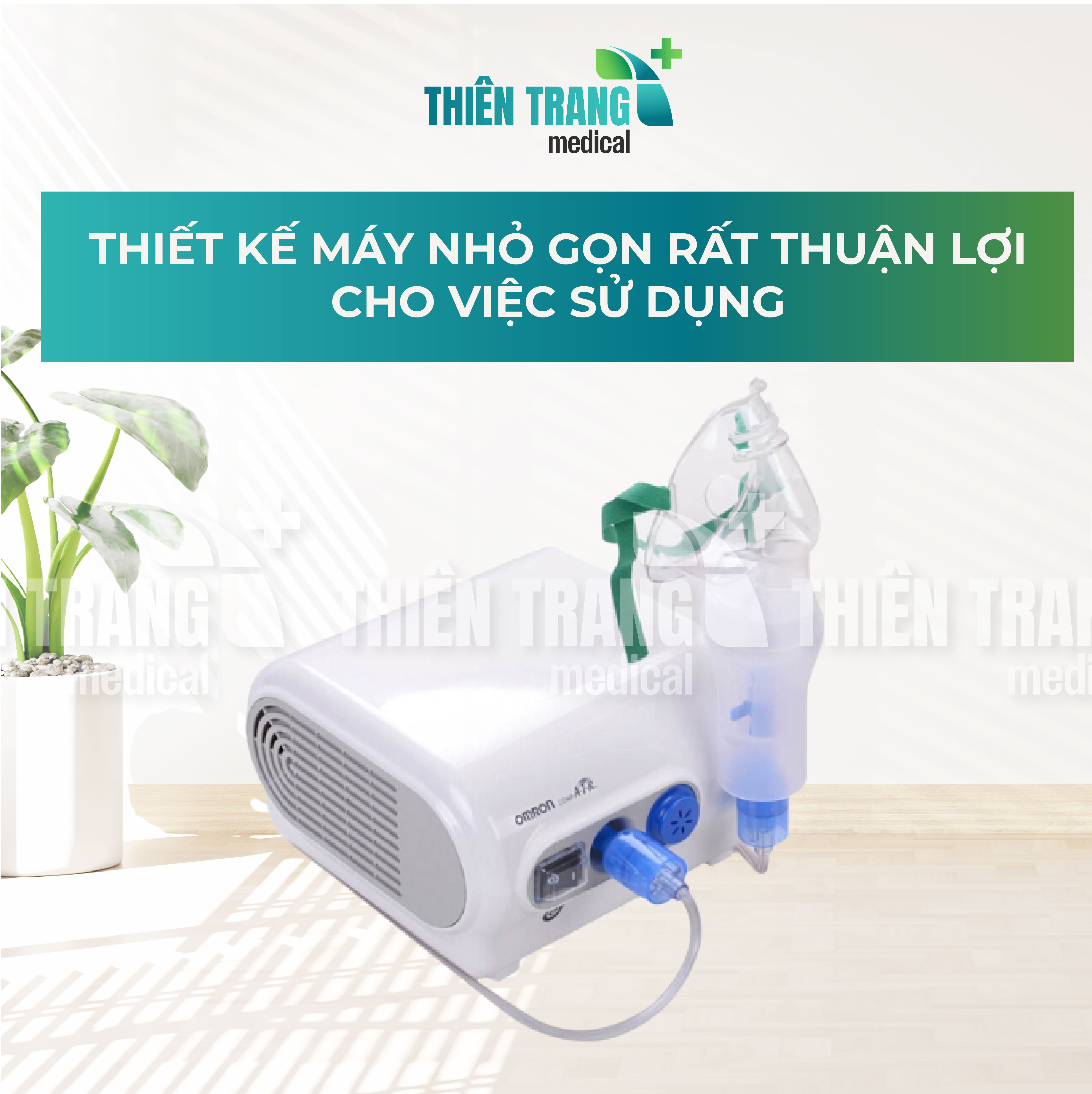 MÁY XÔNG KHÍ DUNG, MŨI HỌNG OMRON NE-C28 Thiên Trang Medical
