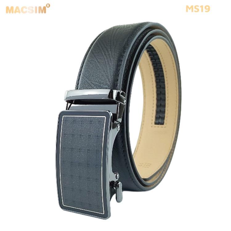 Thắt lưng nam -Dây nịt nam da thật cao cấp nhãn hiệu Macsim MS19