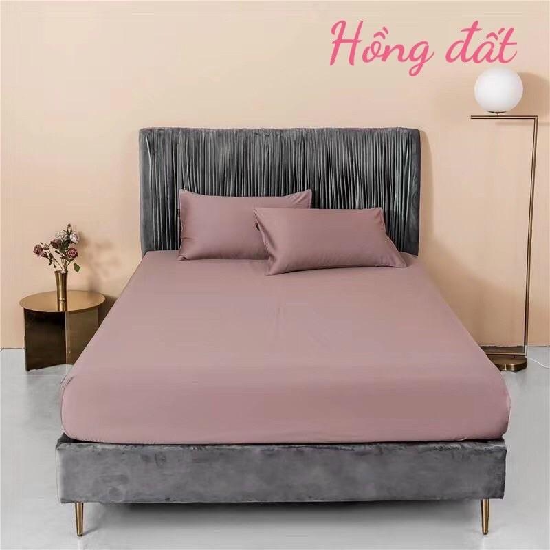 Set Ga Gối Lụa Tencel 60s Hàng Nhập Khẩu Cao Cấp 3 Món với 17 tông Màu Sang chảng