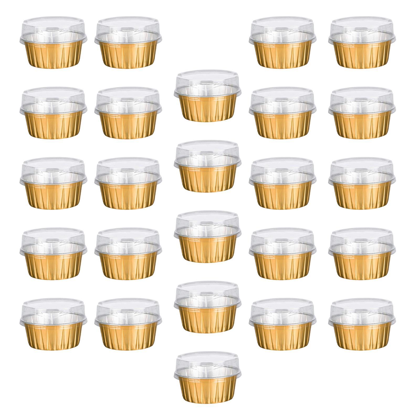 Baking Cups with Lids  Resistant for Snacks Creme  Birthday