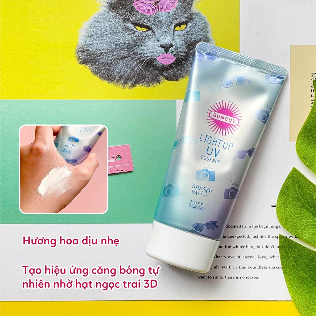 Hình ảnh Kem Chống Nắng, Chống Nước Và Nâng Tone Kose Suncut Nhật Bản Bảo Vệ Da Khỏi Tia UV, Bụi Mịn SPF50+ PA++++ 100g, 80g, 60g