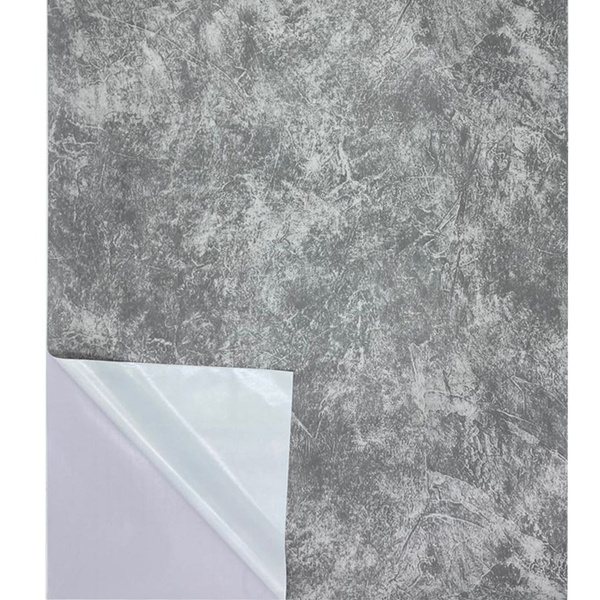 Giấy dán tường màu giả xi măng, có keo sẵn mặt sau, kích thước 0.45m x 10m / cuộn. Dán tường, dán trên các bề mặt như gạch men, kính, kim loại, nhựa...