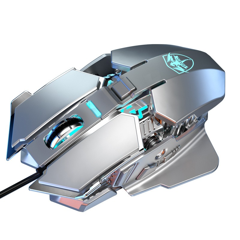 Chuột cơ gaming led RGB 6400DPI - J600B mechanical Gaming mouse