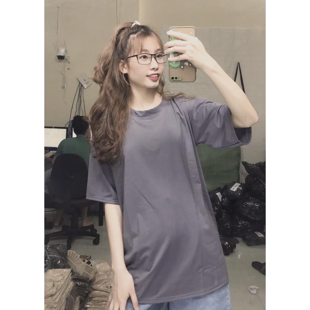 Áo thun trơn hè form rộng nam nữ mặc được Nguyễn hoa