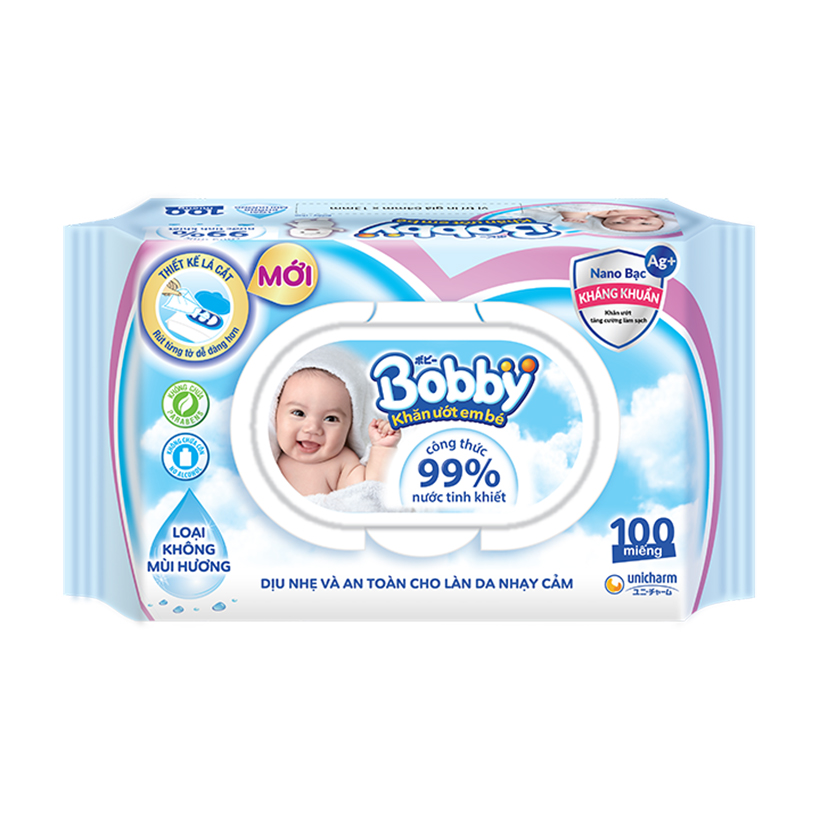 [Tặng 1 khăn ướt Bobby 100 miếng] Combo Miếng lót Bobby Fresh Newborn 1-64 + Tã Dán siêu thấm Bobby XS42