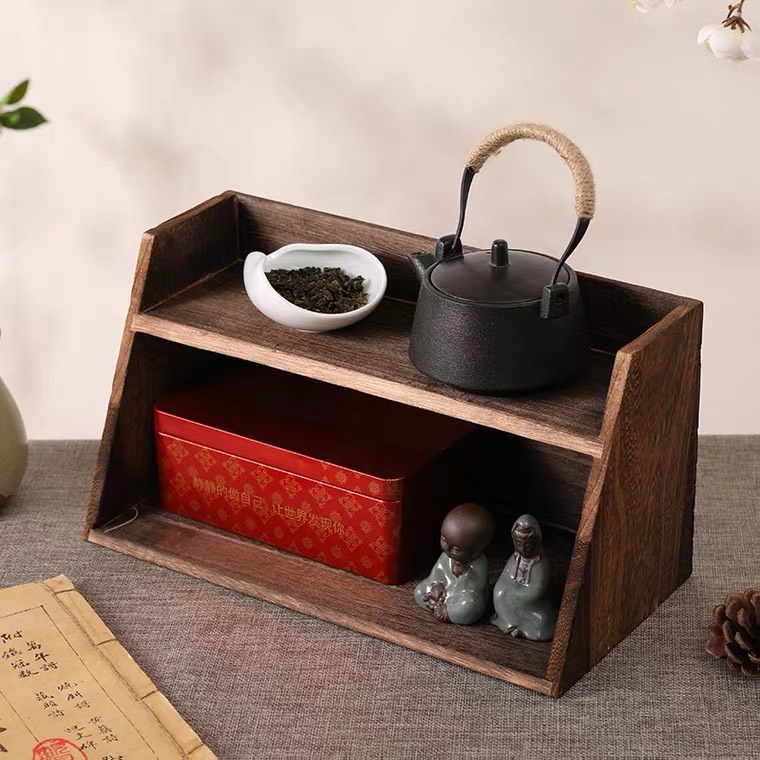 Kệ Trang Trí Phòng Khách, Quầy Bar, Để Đồ Đa Năng, Kệ Trà Đạo Gỗ MDF Cao Cấp, Dễ Dàng Lắp Ghép