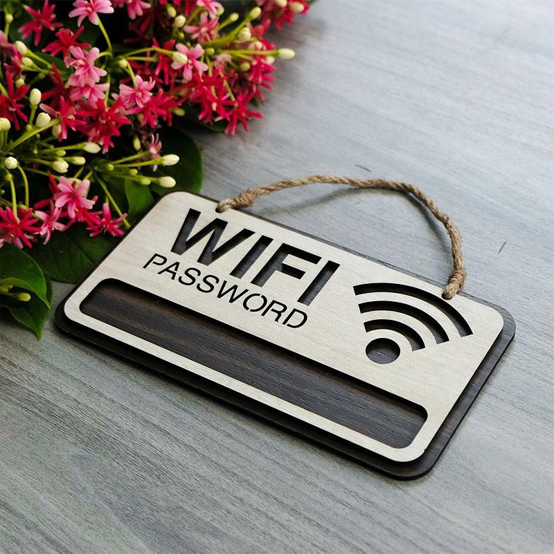 Bảng gỗ decor wifi password treo tường | trang trí homestay