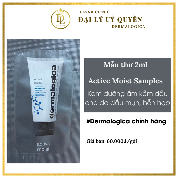 Kem dưỡng ẩm kềm dầu thông thoáng da dermalogica Active Moist dạng gel 50ml