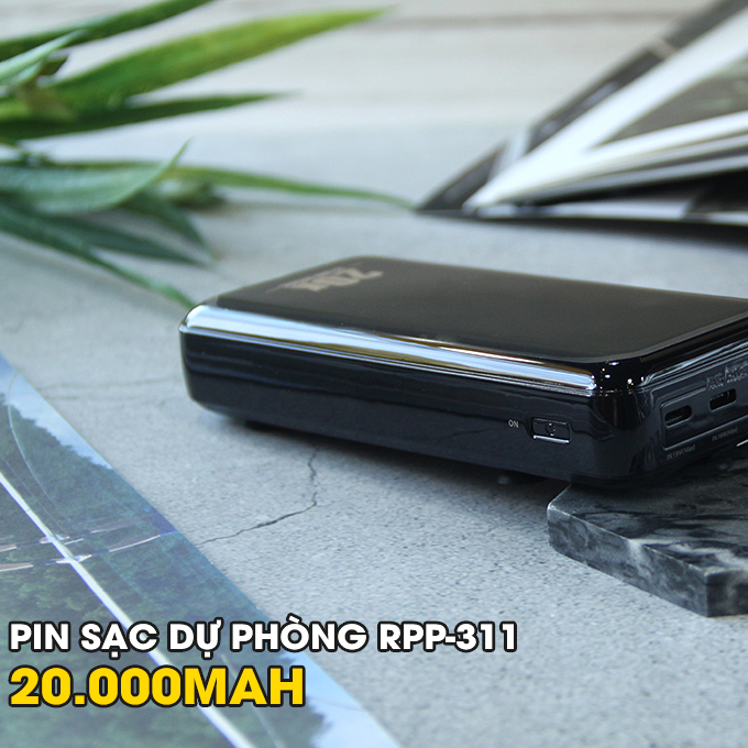 Pin sạc dự phòng 20000mAh 22.5W - Tích Hợp Sẵn 2 Cáp Sạc Remax RPP-311 - Hàng Chính Hãng