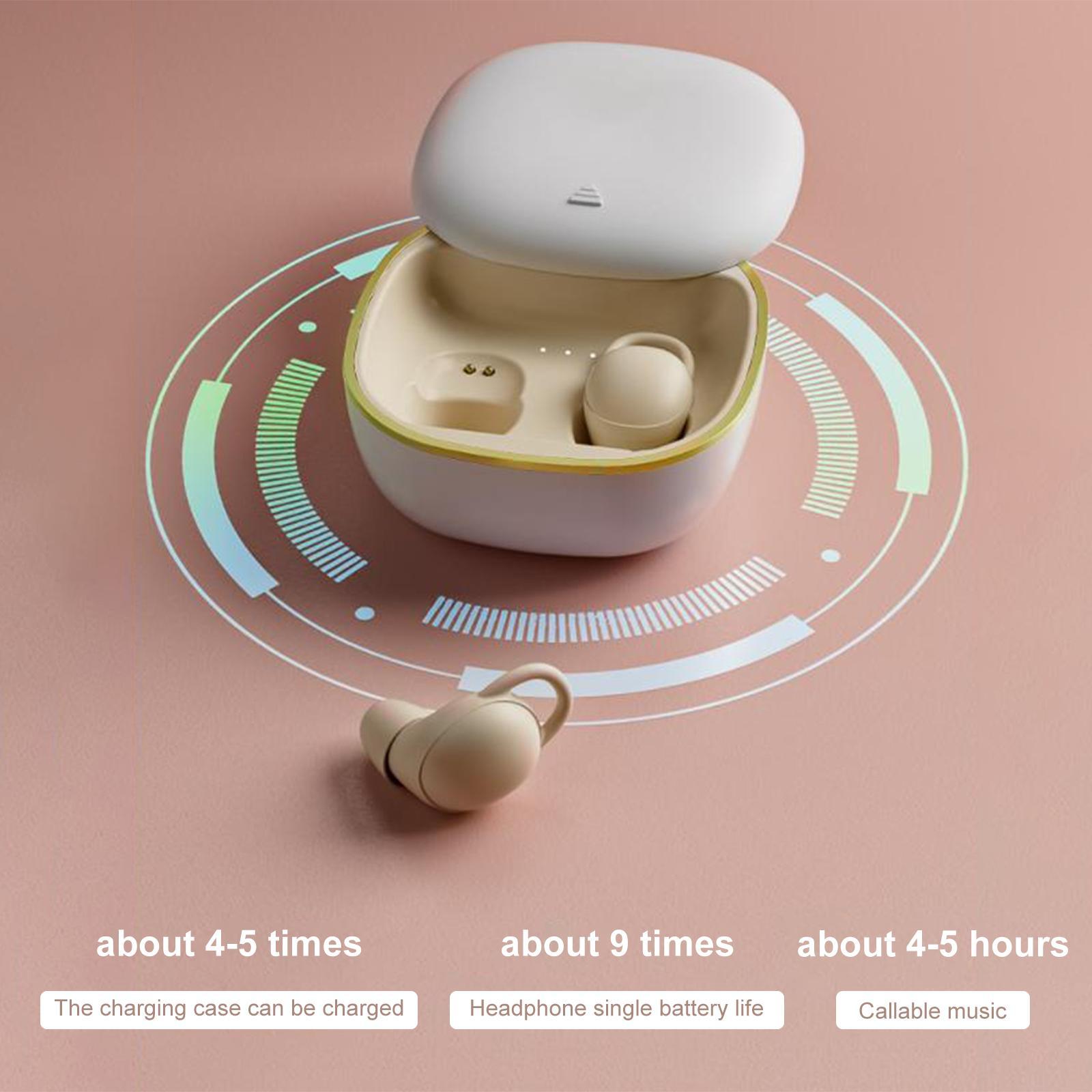 Small Bluetooth Headset True Wireless Invisible Bluetooth 5.2 Earpiece for Sleeping