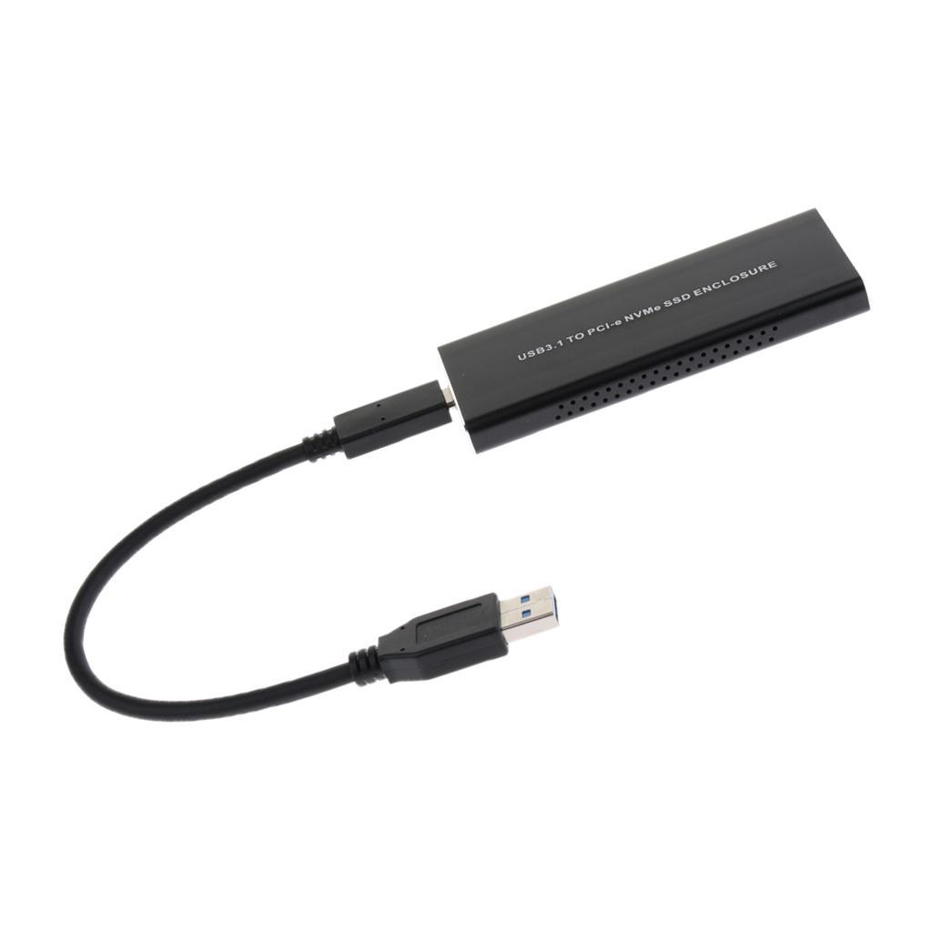 M.2 NVME To USB3.1 Type-C 10GBPS Enclosure M.2 PCI-E SSD External Drive Box
