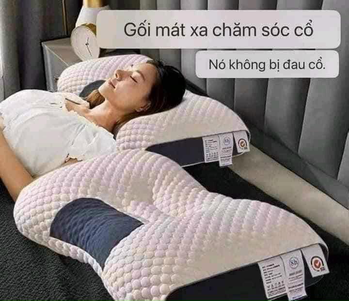 Gối cao su non, gối spa chống đau mỏi vai gáy