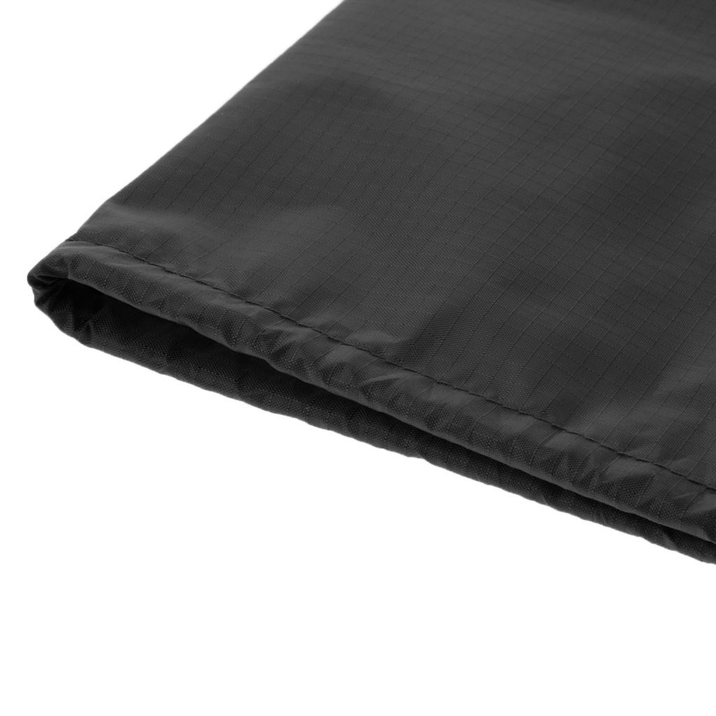 2xWaterproof Drawstring Storage Bag Stuff Bag for Clothes Shoes black