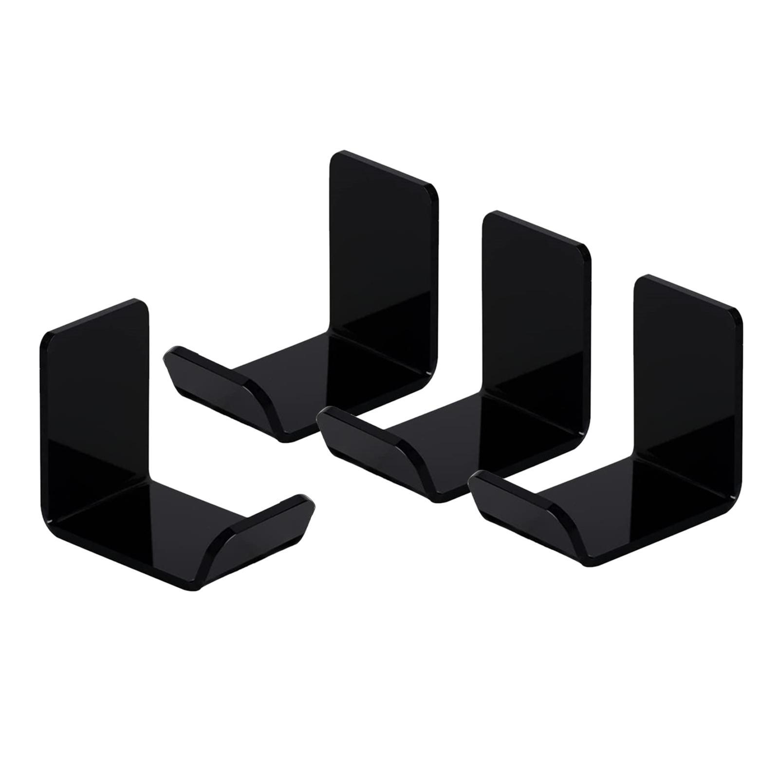 4x Acrylic Headphone Stand Hanger Hanger Mount Gaming Space Saving DJ