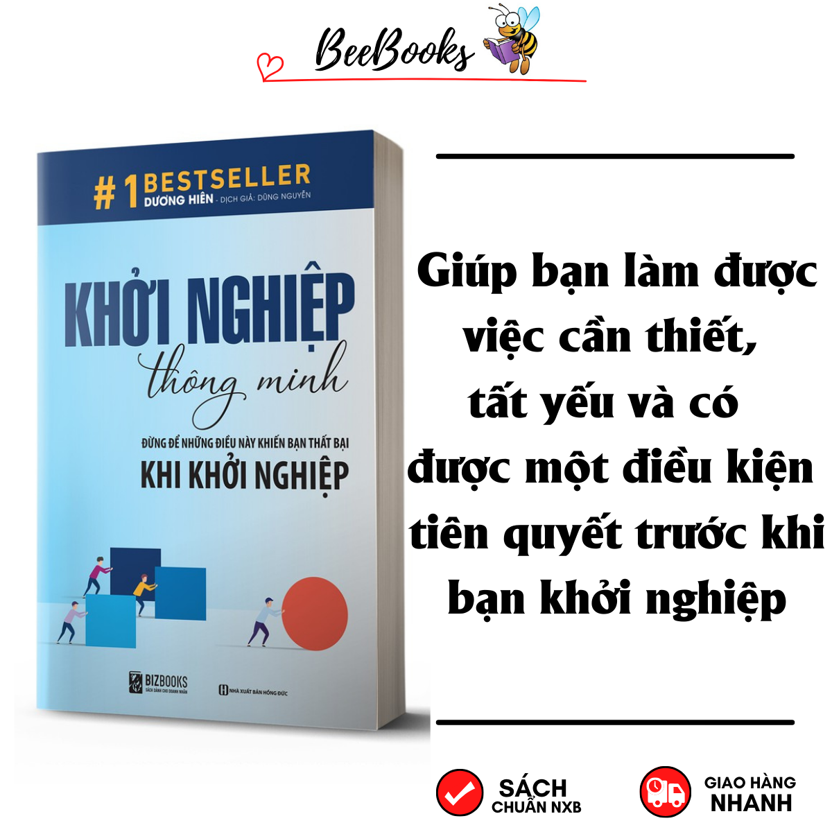 #1 BestSeller- Khởi Nghiệp Thông Minh (Tặng Kèm BookMark)- Đừng Để Những Điều Này Khiến Bạn Thất Bại Khi Khởi Nghiệp