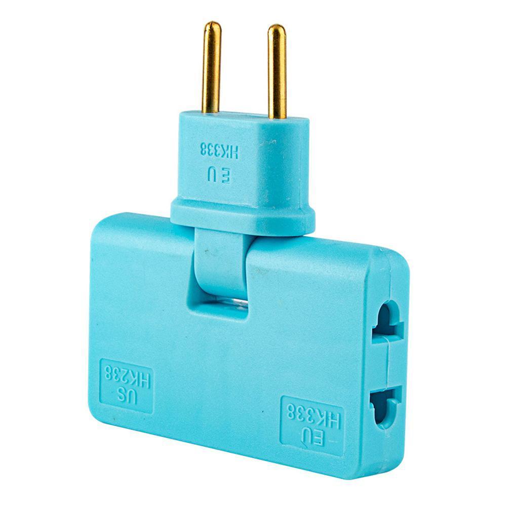 Xoay phích cắm EU Trình chuyển đổi một trong ba phần mở rộng 180 độ Plug Multi Plug Mini Slim Wireless Outlet Bộ điều hợp ánh sáng thuận tiện