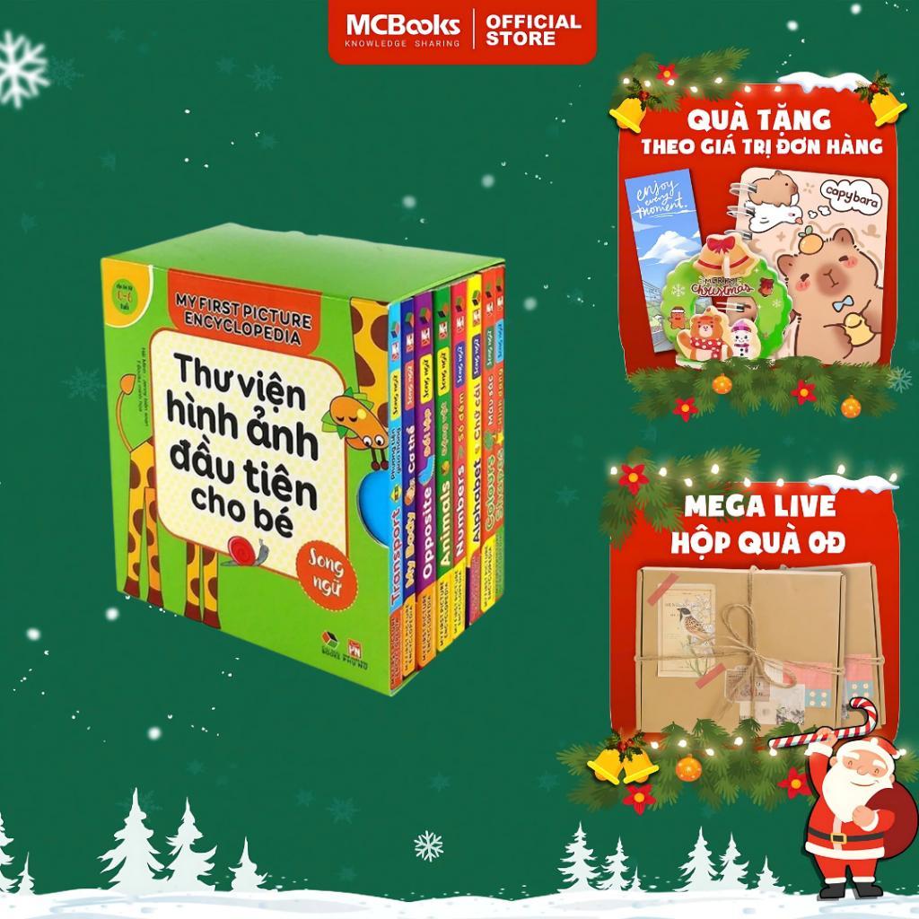 Sách - Thư Viện Hình Ảnh Đầu Tiên Cho Bé - Song Ngữ Việt Nam - Combo Hộp 8 Cuốn - Tập 1 - MCBooks