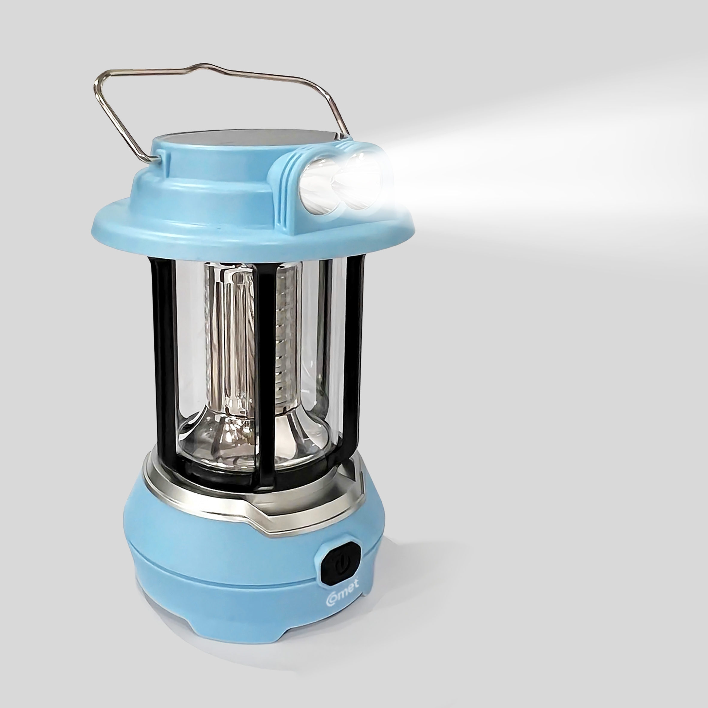 Đèn Sạc LED Tích Điện COMET CRL3403S 9W Sạc Solar, Cắm trại, Đèn pin, Đèn sạc, Đèn SOS