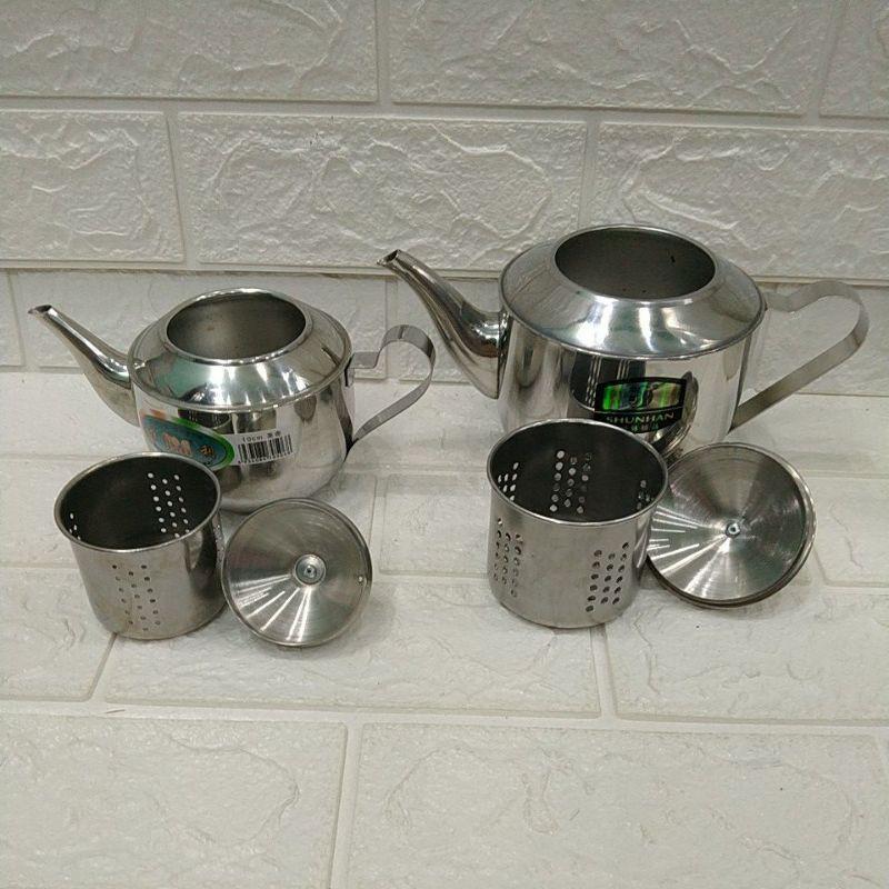 Ấm trà inox có lọc - hàng đẹp giá tốt