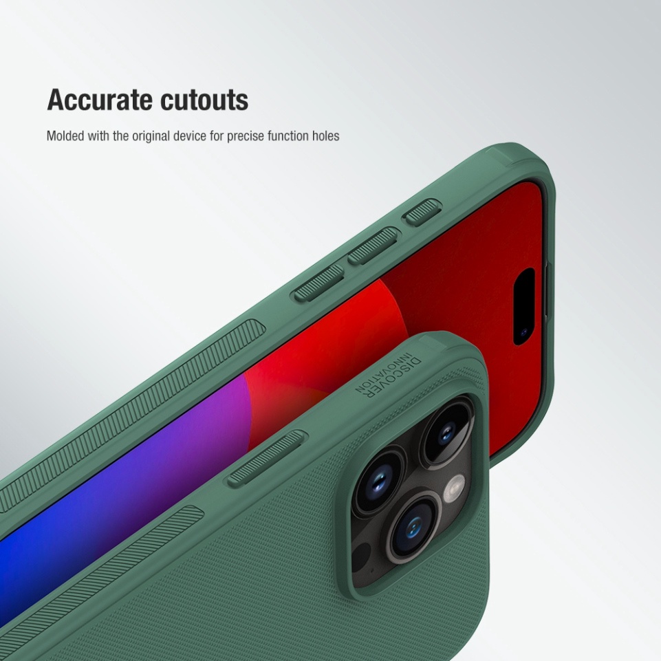 ỐP LƯNG DÀNH CHO ĐIỆN THOẠI IPHONE 15 PRO MAX - 15 PRO NILLKIN NHỰA CỨNG VIỀN DẺO - Super Frosted Shield Pro