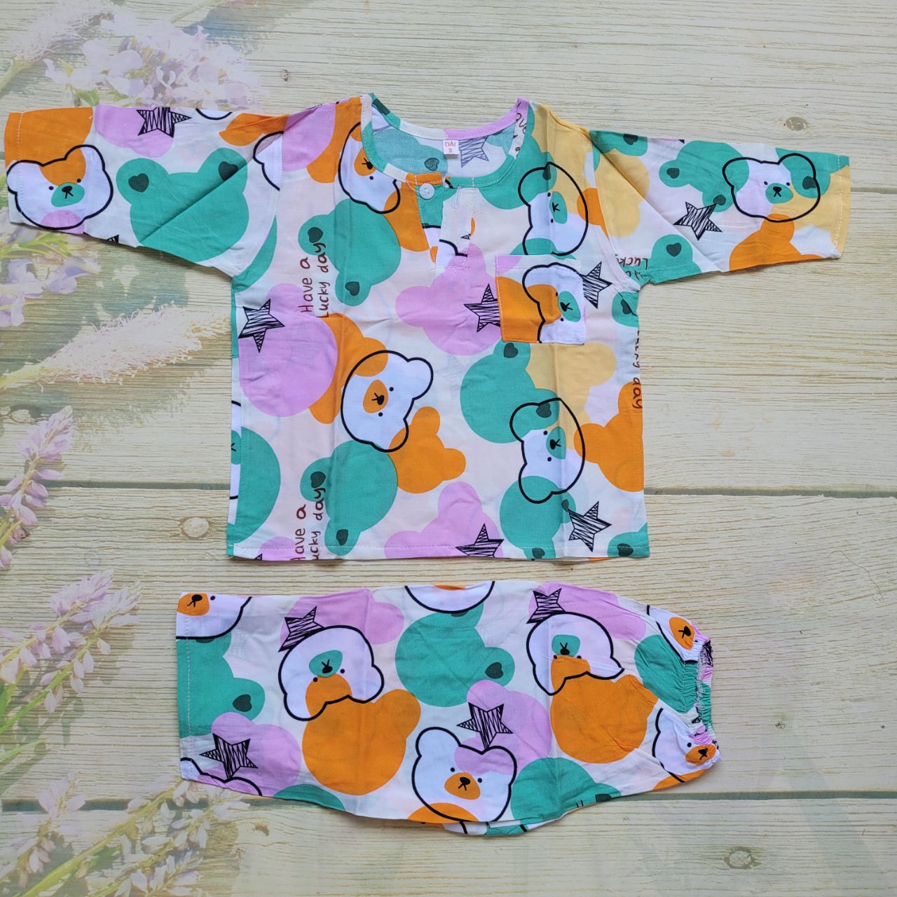 ĐỒ BỘ TOLE LANH TAY DÀI CHO BÉ TRAI SIZE 6