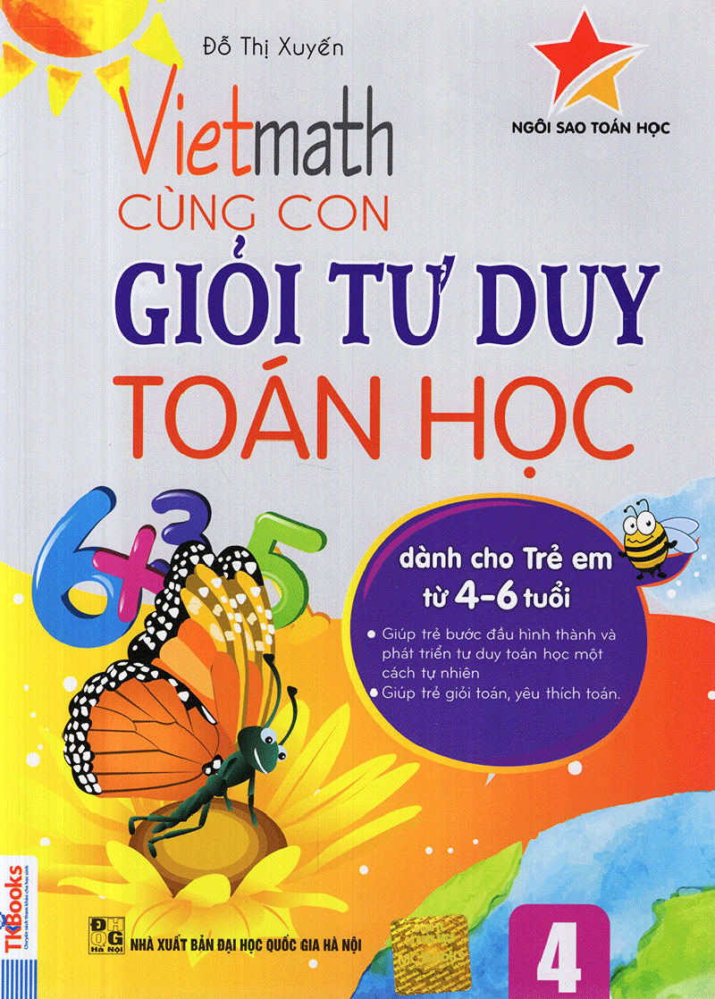 Combo - Vietmath Cùng Con Giỏi Tư Duy  Toán Học (5 Tập)