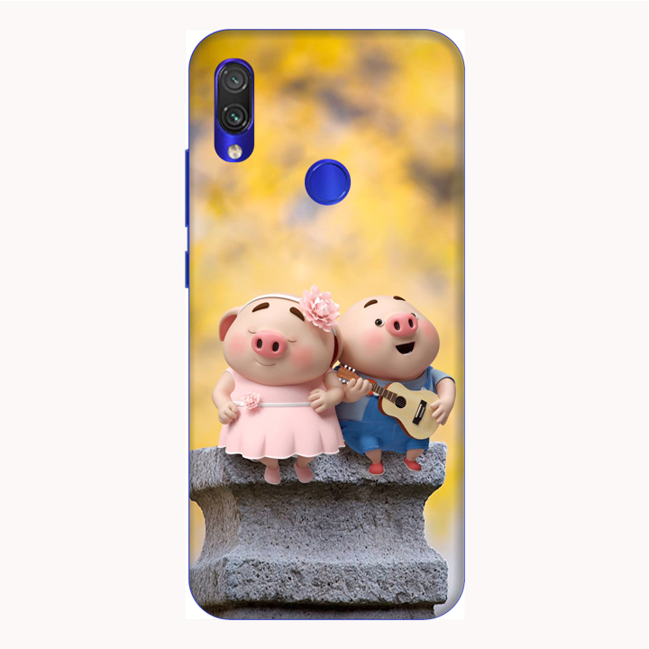Ốp lưng điện thoại Xiaomi Redmi 7 hình Heo Con Hạnh Phúc - Hàng chính hãng