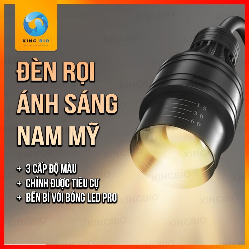 Đèn Led rọi Biotop Yee 9.6W cho bể cá 3 chế độ màu