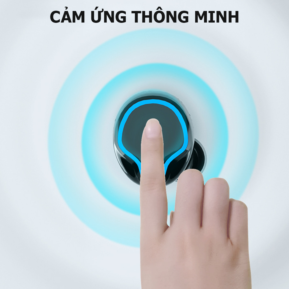 Tai nghe Bluetooth M9, tai nghe không dây cảm ứng thông minh. âm thanh HiFi trung thực, màn hình hiển thị sắc nét, tích hợp thêm đèn pin soi sáng- Hàng nhập khẩu