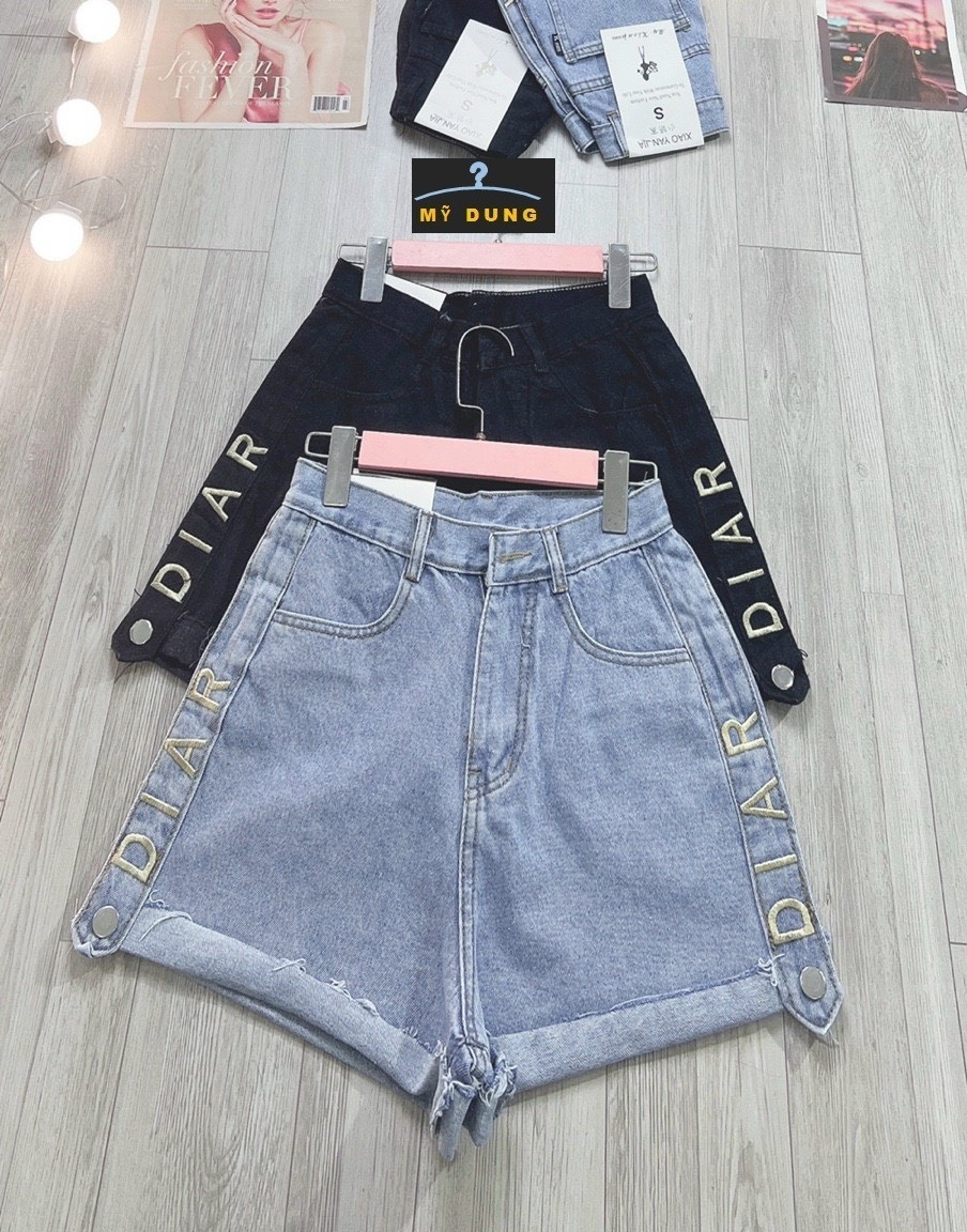 QUẦN SHORT JEAN LƯNG CAO, CUỐN LAI, THÊU SƯỜN- SIU NGẦU NHA MẤY CHẾ--FORM CHUẨN- HÁCH DÁNG- RẤT DỄ PHỐI ĐỒ-AI CŨNG NÊN SỞ HỮU 1 ẺM TRONG TỦ