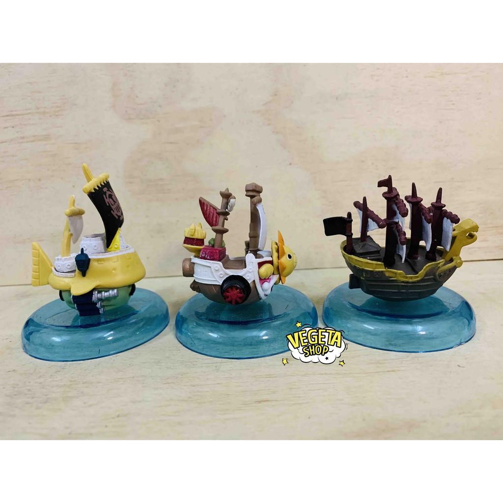 Mô hình One Piece - Set 6 tàu hải tặc One Piece - Thousand Sunny Law Submarine Smoker Marine Ship - Cao 5,5~7,5cm