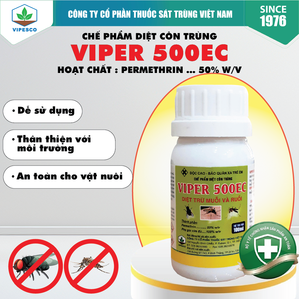 VIPER 500EC (100ml) - DIỆT TRỪ MUỖI VÀ RUỒI
