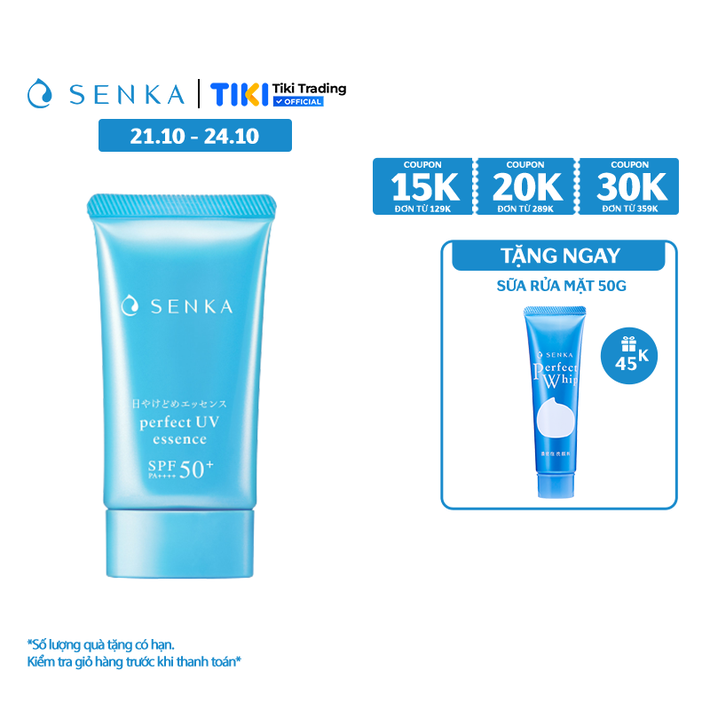 Kem chống nắng dạng tinh chất Senka Perfect UV Essence 50g