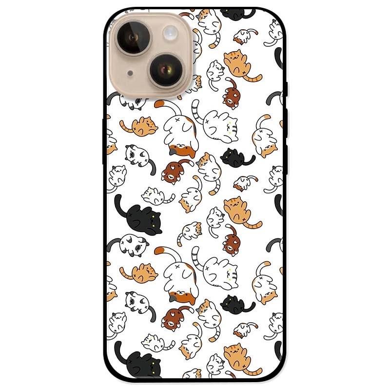 Ốp lưng dành cho Iphone 14 - Iphone 14 Plus - Iphone 14 Pro - Iphone 14 Pro Max - Họa Tiết Mèo Nền Trắng