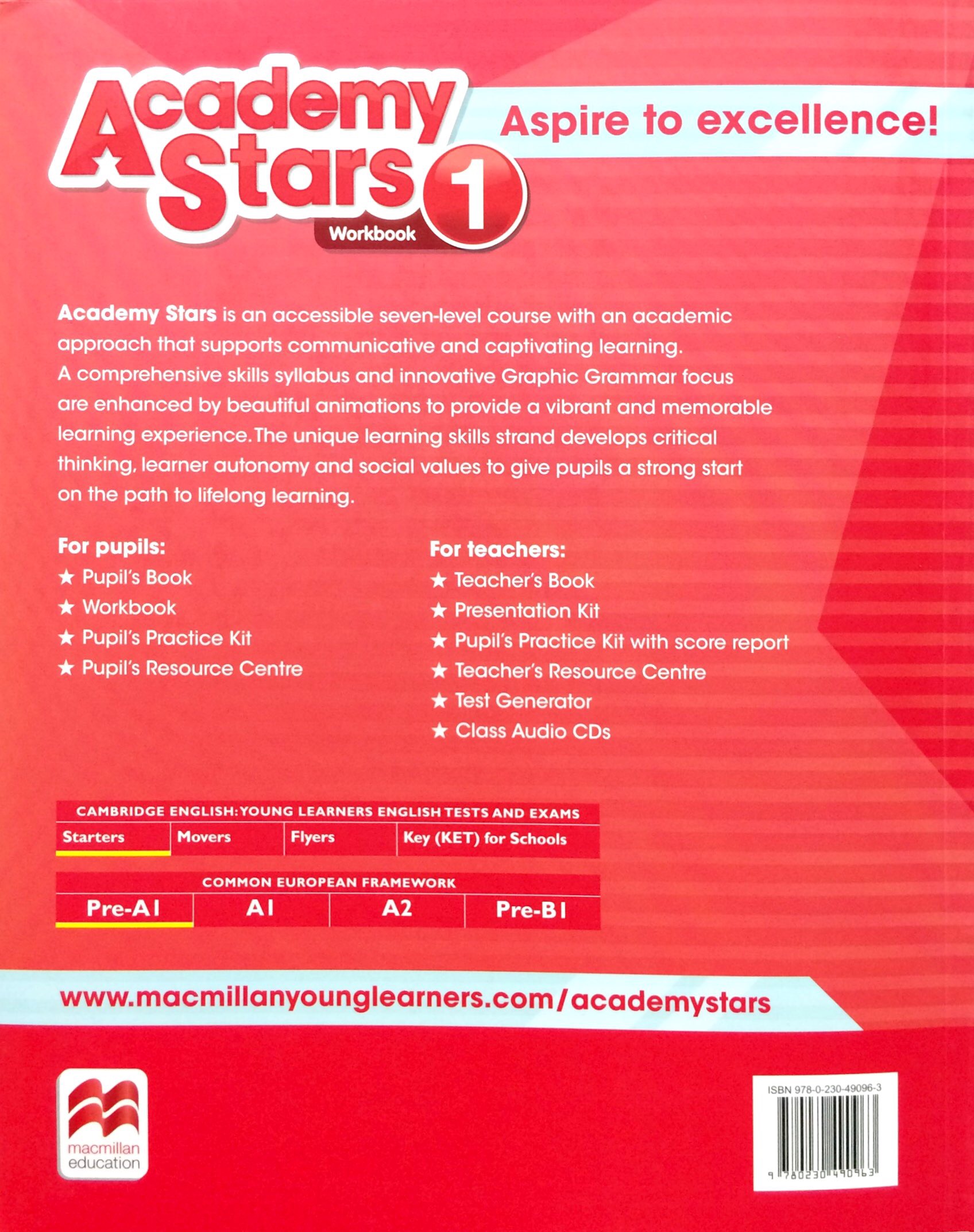 Academy Stars Level 1 Workbook