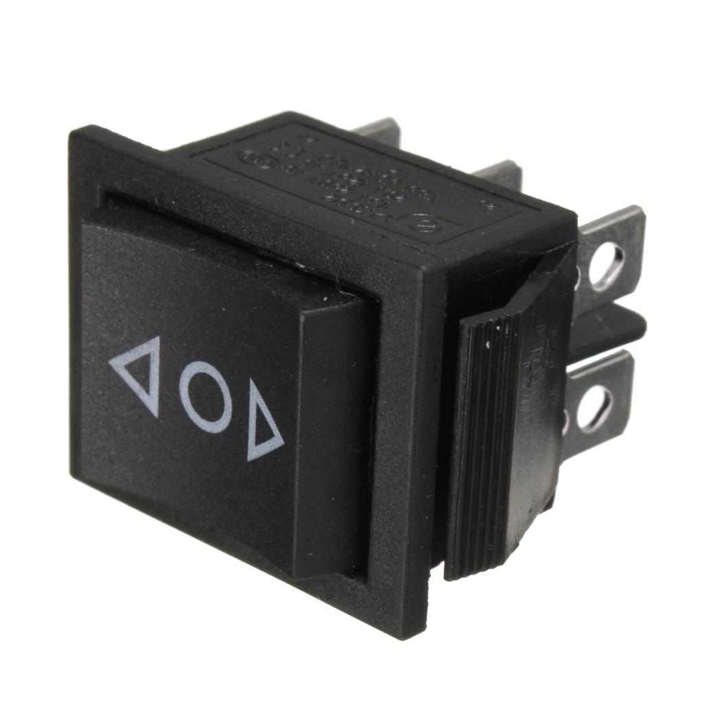 Pair 6-Pin Sunroof Locks Rocker Momentary Switch DPDT On/Off/On 12V