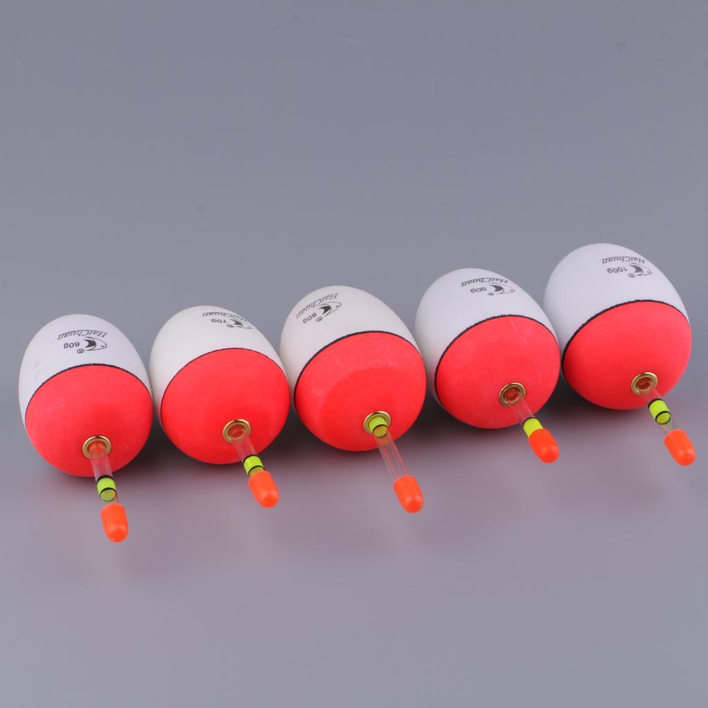 20pcs EVA Foam Floats Luminous Fishing Float Bobber Sea Rock Fishing 60-100g