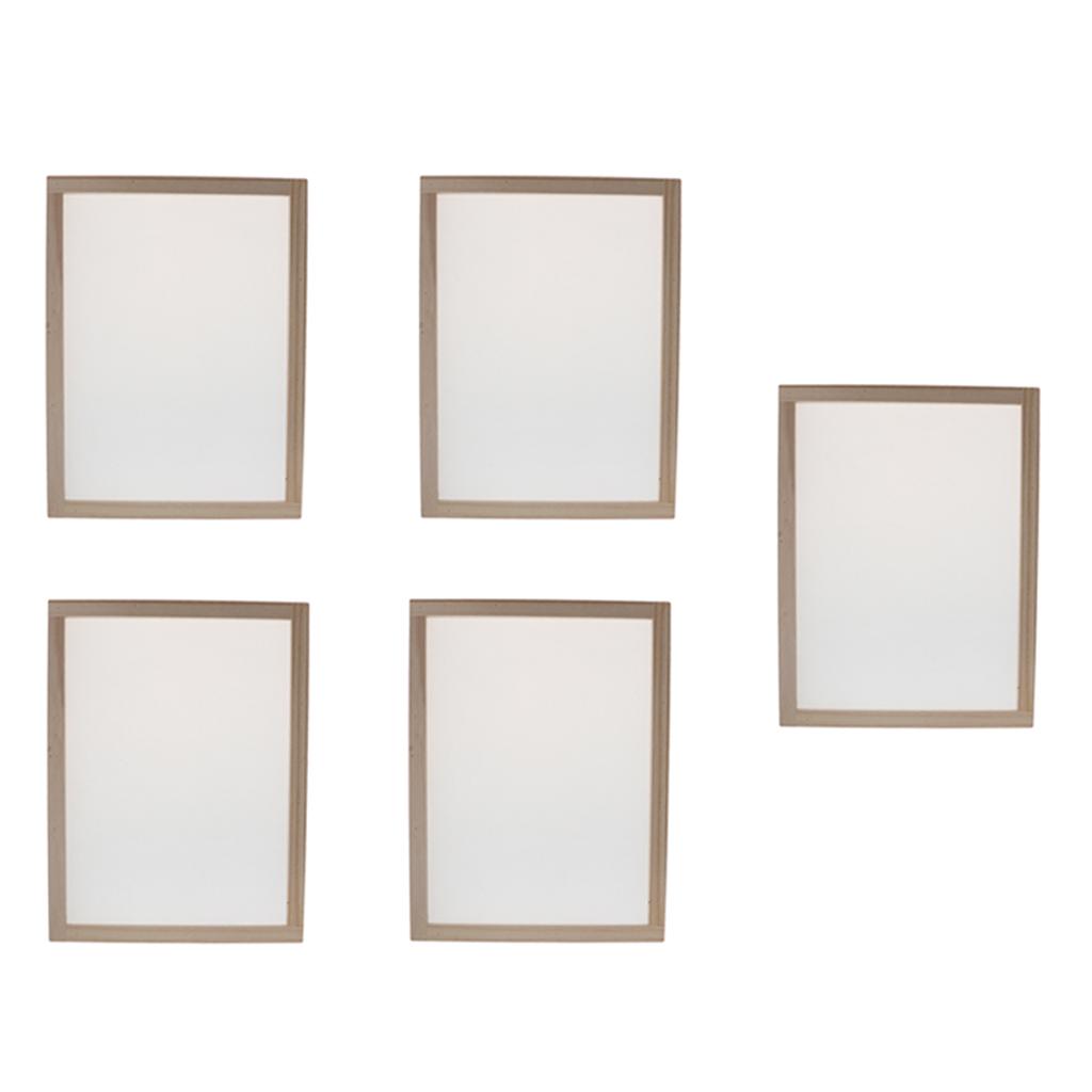 5x Giấy Gỗ Làm Khuôn Mẫu Khung Màn Hình Cho Giấy Thủ Công 30X40 Cm
