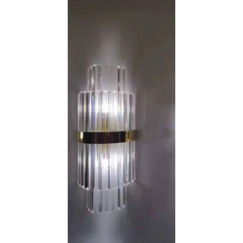Đèn tường pha lê KT 20*50 , Pha lê hai lớp trang trí siêu xinh TG504-20*50