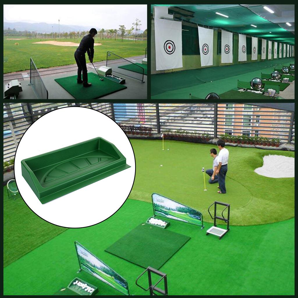 Driving Range Golf Balls Container Hitting Mat Golf Ball Tray Home Practice