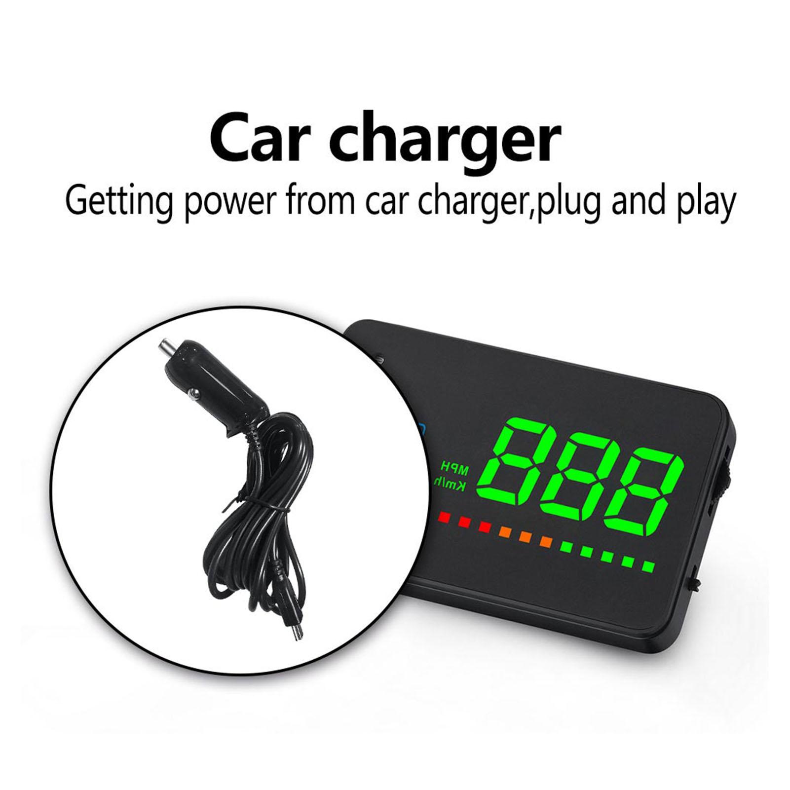 Universal HUD Head Up Display GPS Digital Speedometer with MPH for Cars Odometer Speed