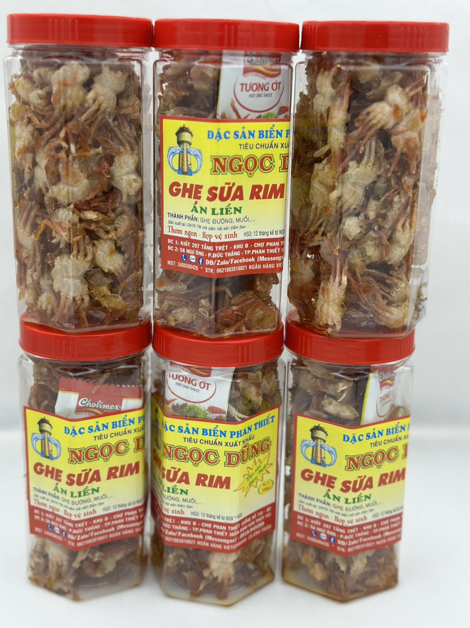 Đặc sản Phan Thiết - Ghẹ Sữa Rim Hộp 250 Gram Đã Chế Biến Ăn Liền Ngon Ơi Là Ngon. Hạn Sử Dụng 12 Tháng Kể Từ Ngày Đặt Hàng - OCOP 4 Sao
