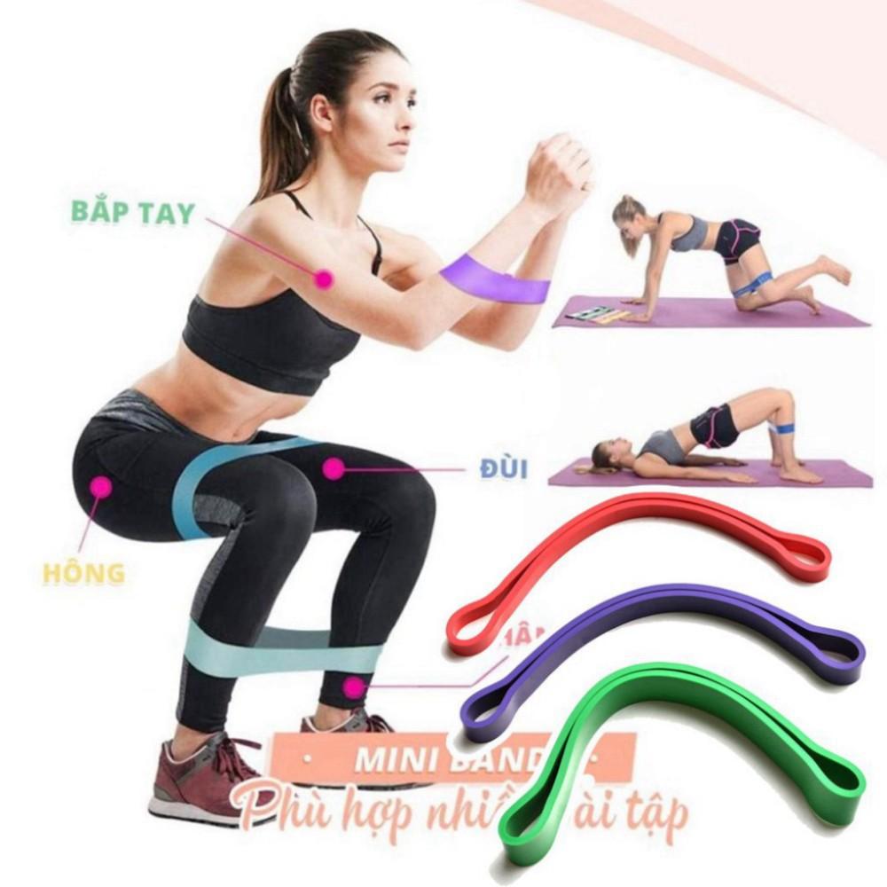 Dây kháng lực tập mông, Dây miniband cao su tập gym, chân ,đùi