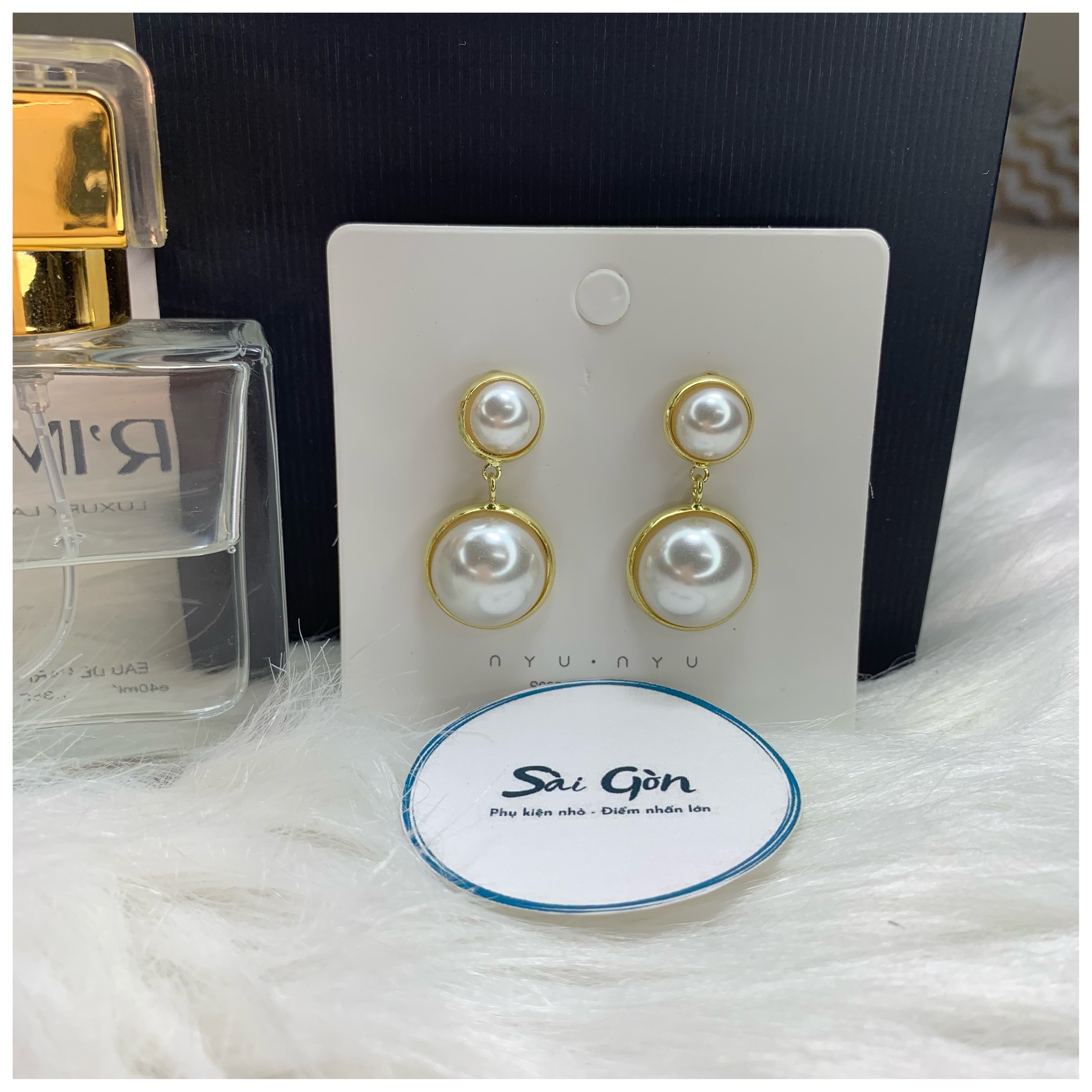 Bông tai ngọc trai Hàn Quốc cao cấp SAIGON ACCESSORY